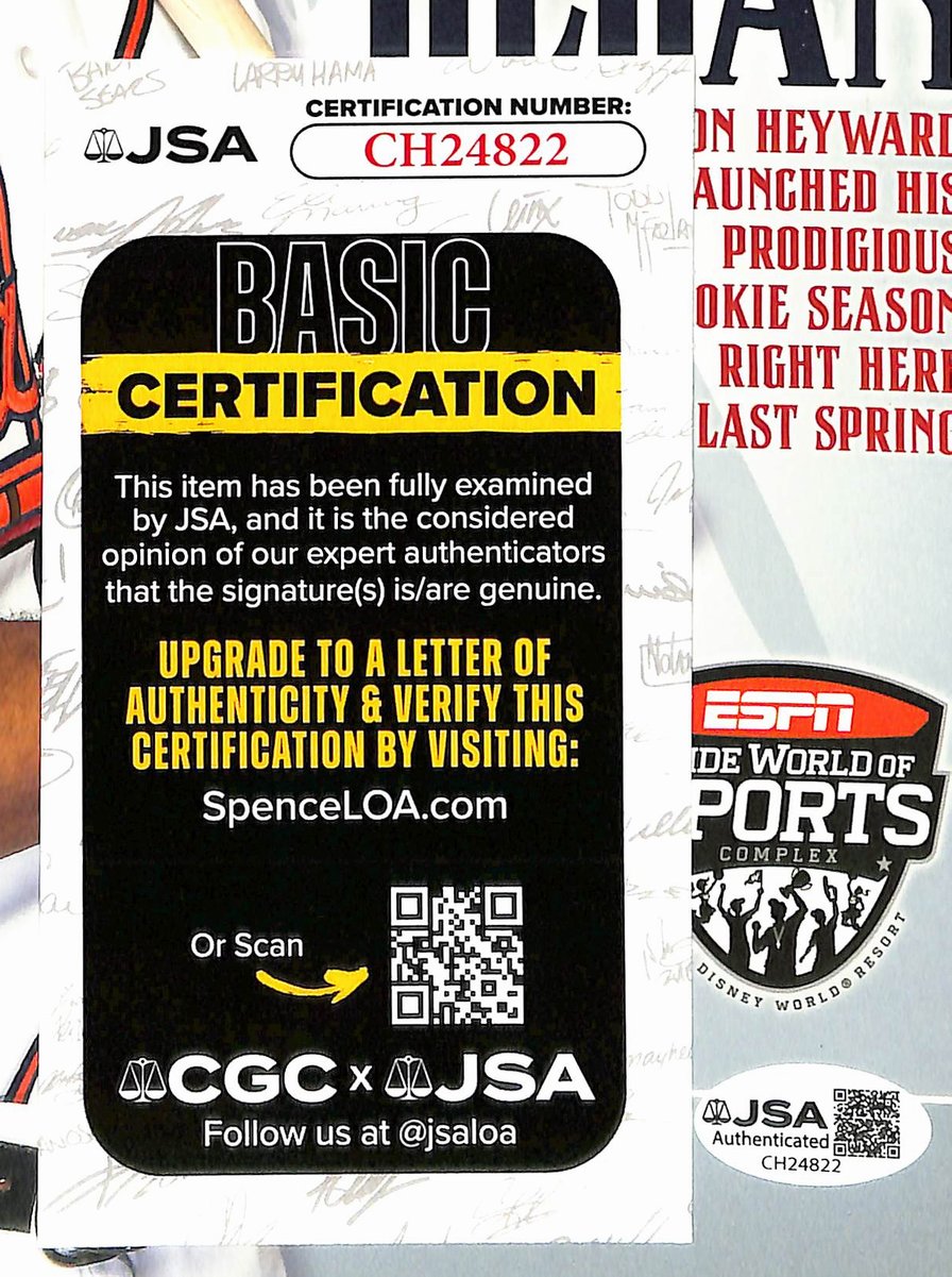 Jason Heyward Signed/Auto 2011 Braves Spring Training Program Magazine JSA 01170