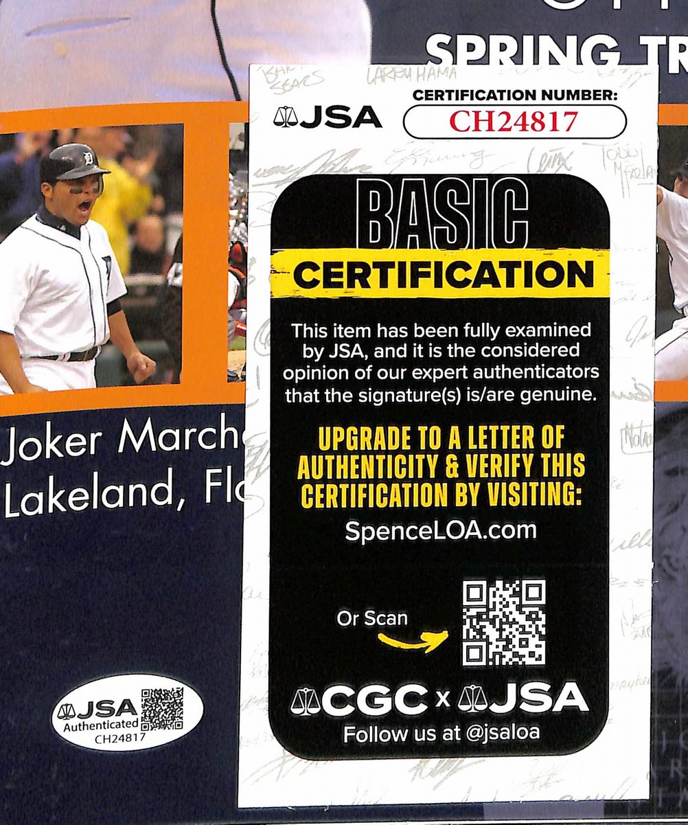 Ivan Rodriguez HOF Signed 2005 Tigers Spring Training Program Magazine JSA201163