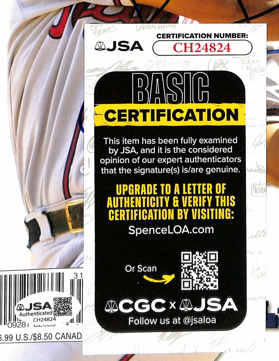 Andruw Jones Signed/Autograph Lindy's Baseball Scouting Report Braves JSA 201172