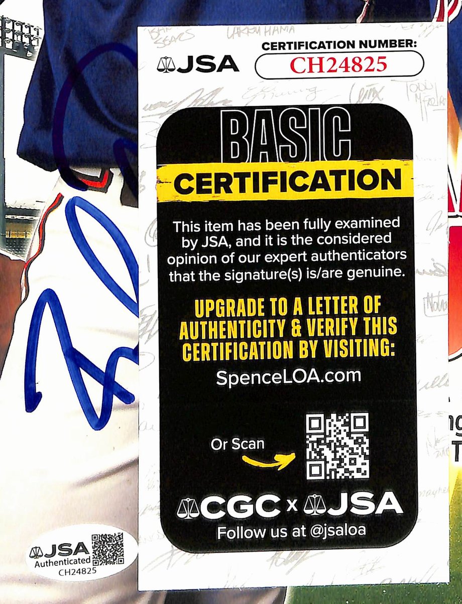 Furcal/Giles Dual- Signed/Auto 2004 Braves Spring Training Program JSA 201176
