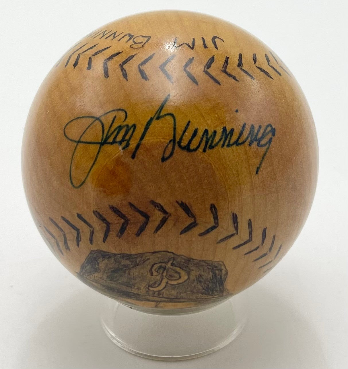 Jim Bunning HOF Signed HOF Photo Baseball Philadelphia Phillies JSA 201149