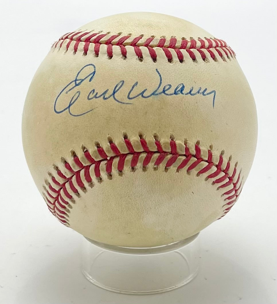 Earl Weaver HOF Signed/Auto OAL Baseball Baltimore Orioles JSA 201114