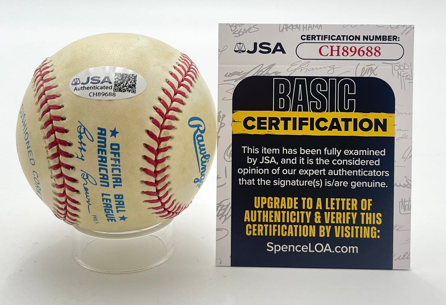 Earl Weaver HOF Signed/Auto OAL Baseball Baltimore Orioles JSA 201114