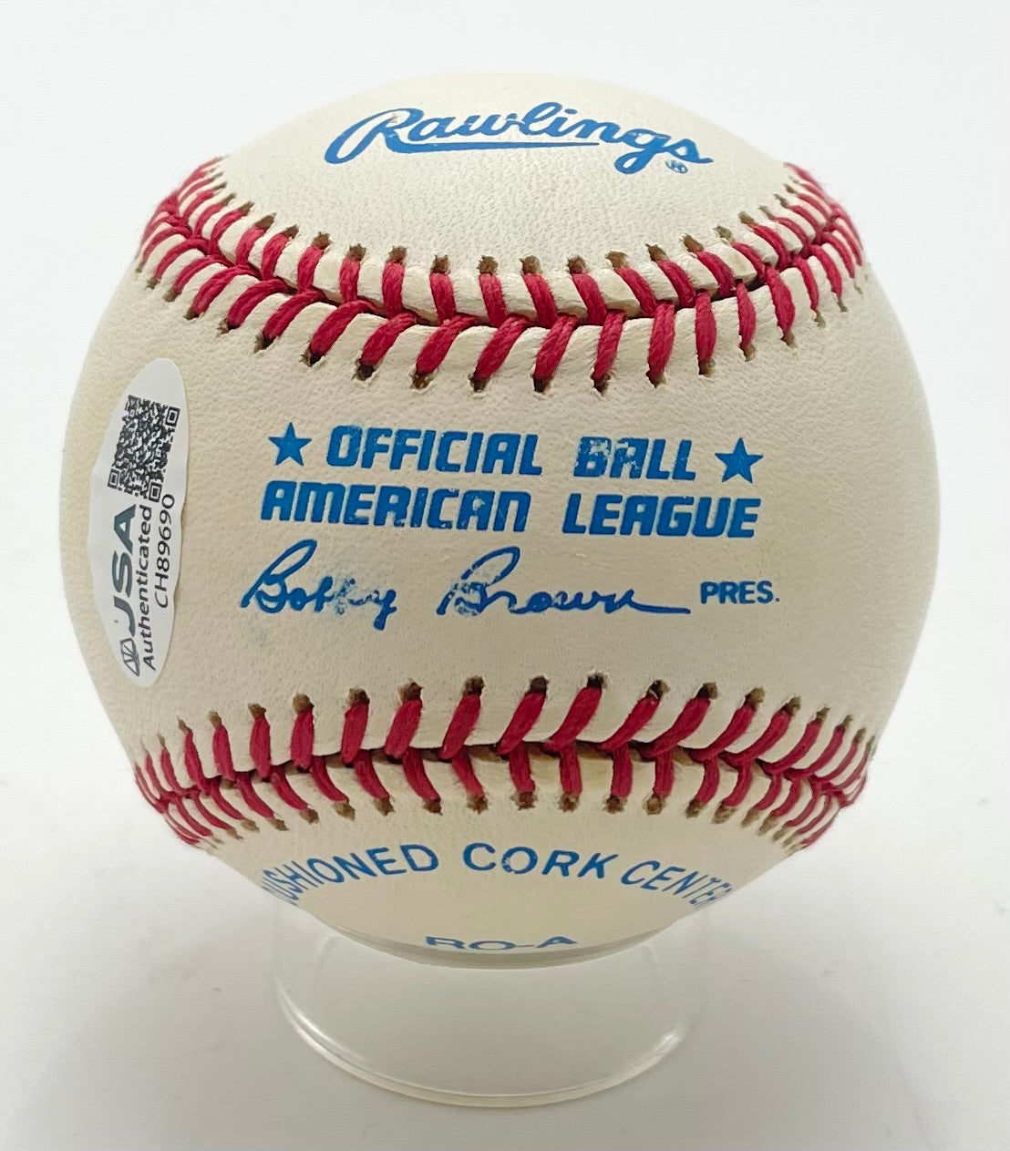 Bobby Doerr HOF Signed/Inscribed OAL Baseball Boston Red Sox JSA 201121