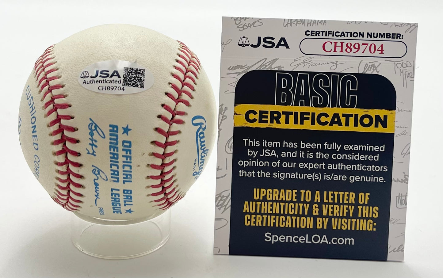 Billy Herman Signed/Autographed OAL Baseball Brooklyn Dodgers JSA 201128