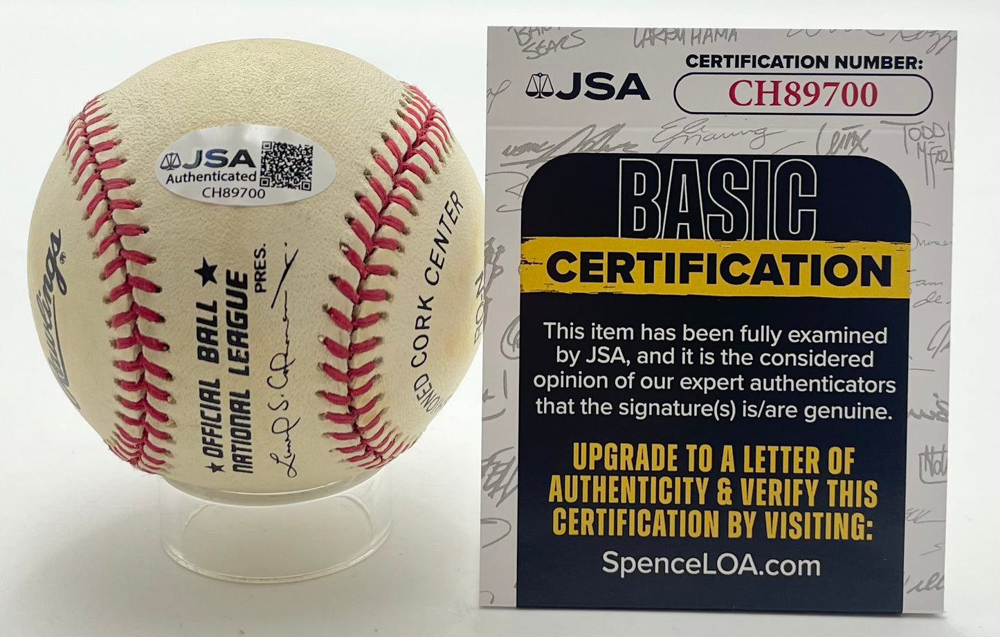 Eddie Basinski Signed/Autographed ONL Baseball Brooklyn Dodgers JSA 201129