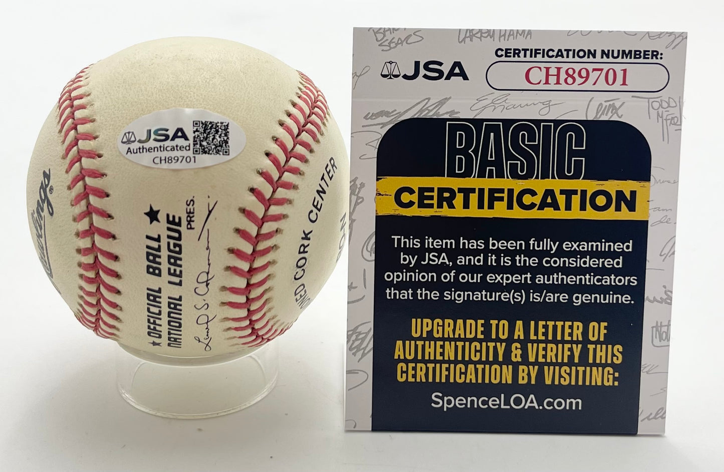 Bobby Morgan Signed/Autographed ONL Baseball Brooklyn Dodgers JSA 201132