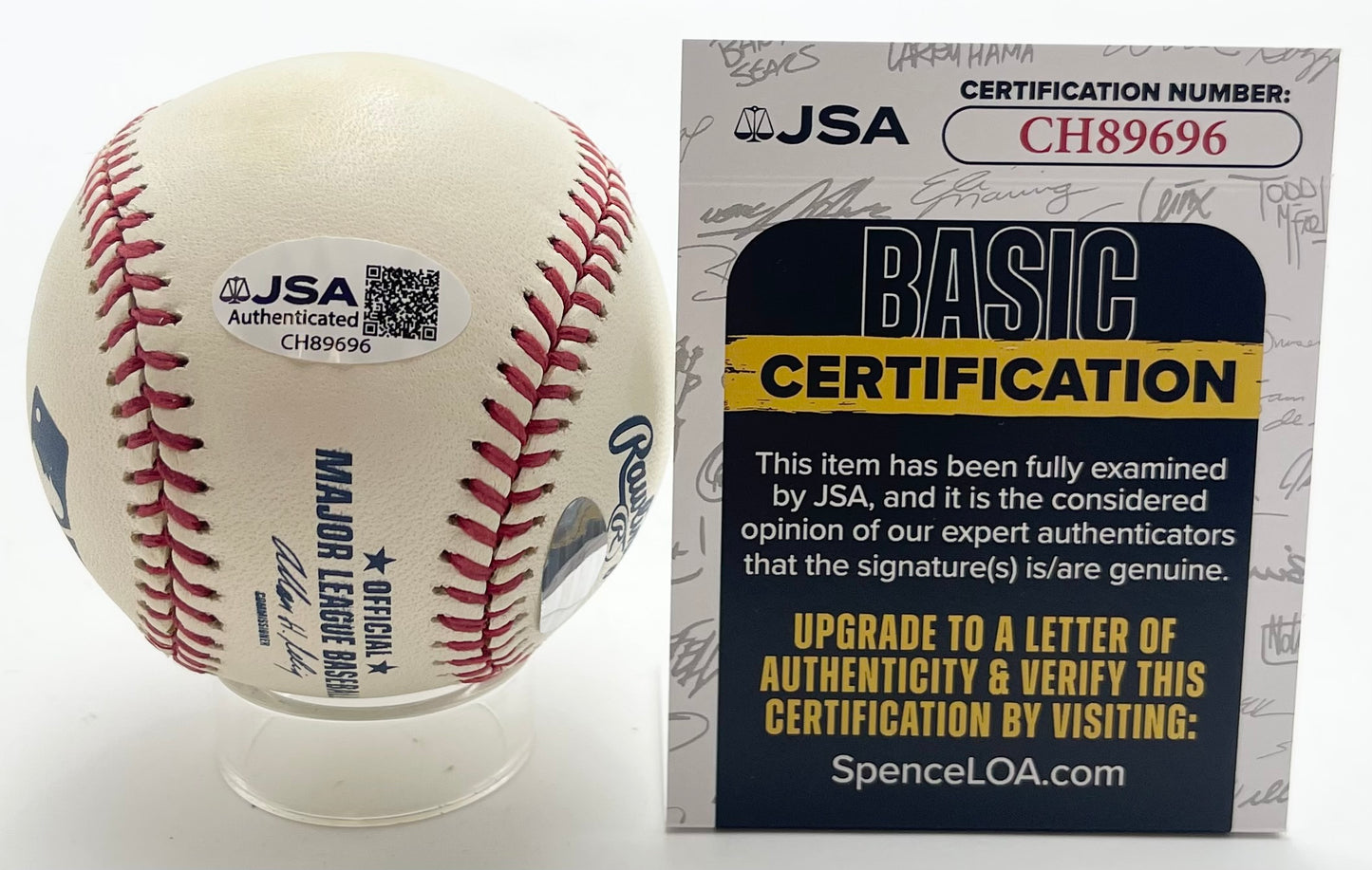 Joe Torre HOF Signed/Autographed OML Baseball New York Yankees JSA 201136