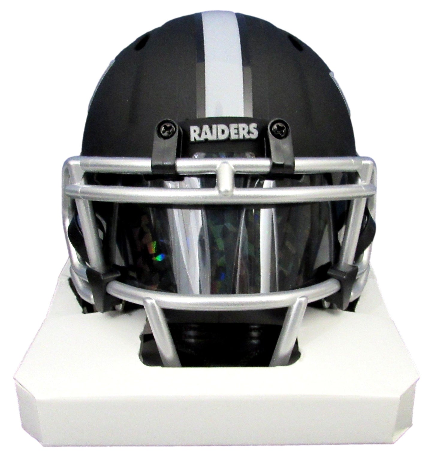 Davante Adams Signed/Auto Raiders Black Eclipse Mini Helmet Beckett 200940