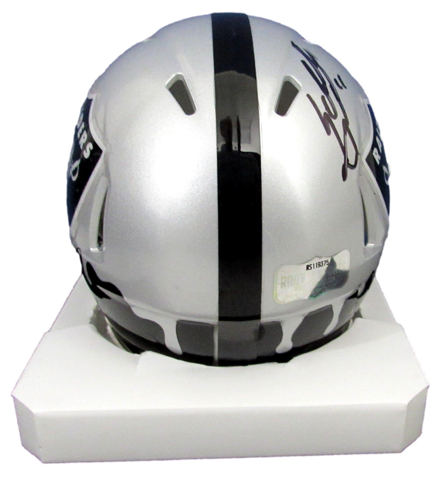 Sabastian Janikowski Signed/Auto Raiders Silver Mini Helmet Radtke 200941