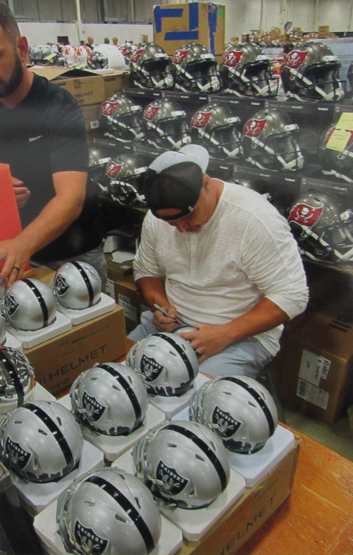 Sabastian Janikowski Signed/Auto Raiders Silver Mini Helmet Radtke 200941