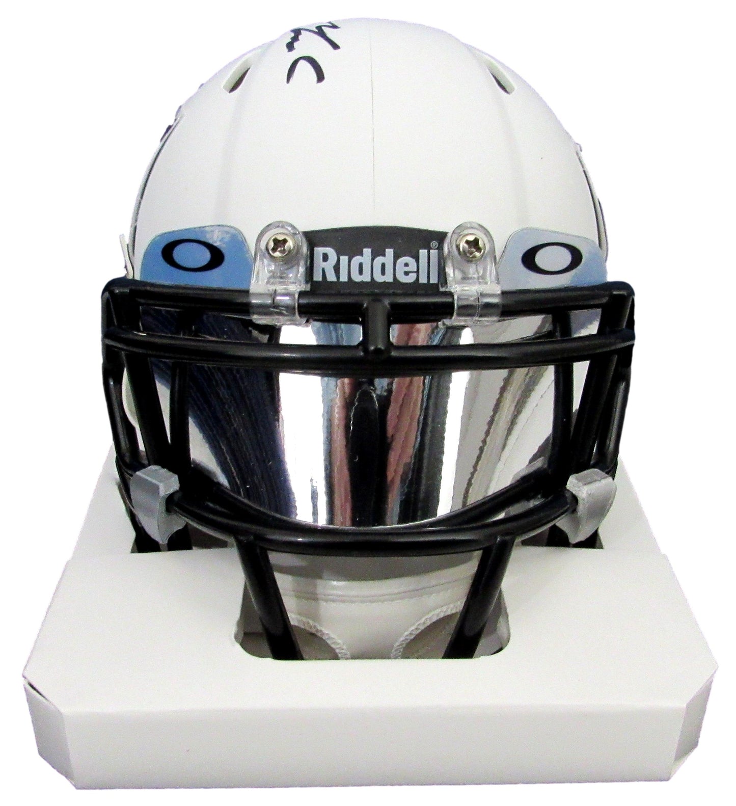 Maxx Crosby Signed/Auto Raiders White ICE Alternative Mini Helmet JSA 2009402
