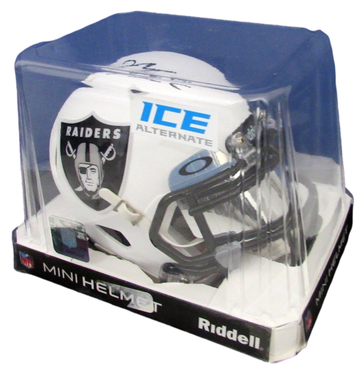 Maxx Crosby Signed/Auto Raiders White ICE Alternative Mini Helmet JSA 2009402