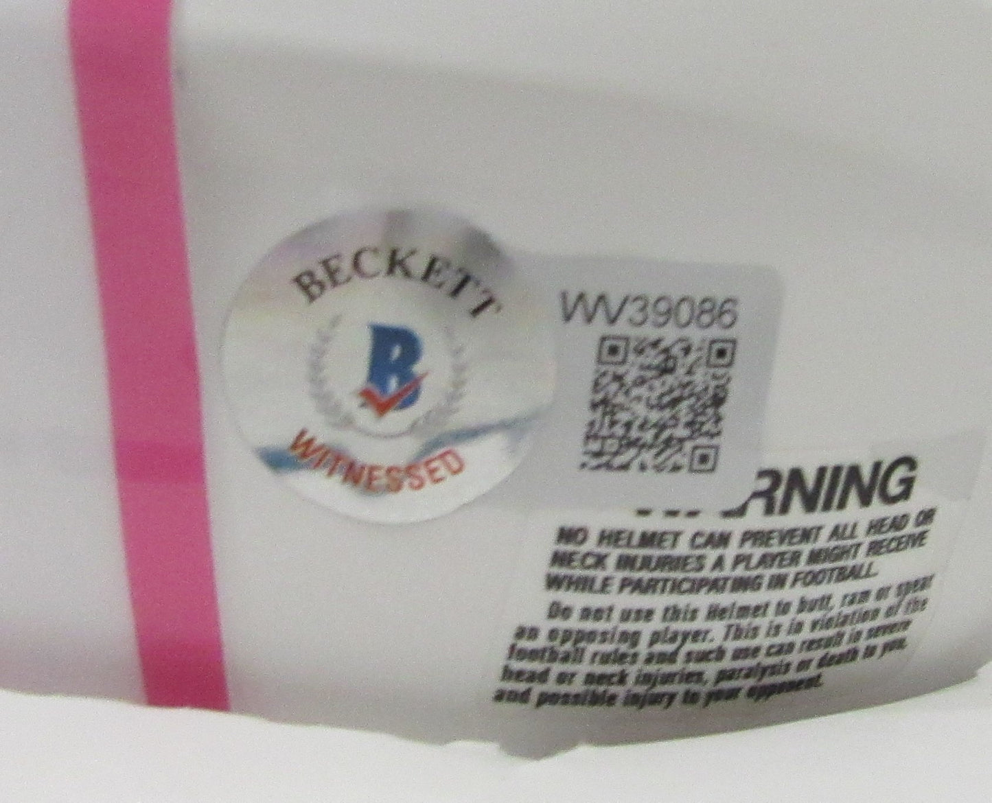 Josh Jacobs Signed/Auto Raiders Flat/White Pink Cancer Mini Helmet JSA 2009403