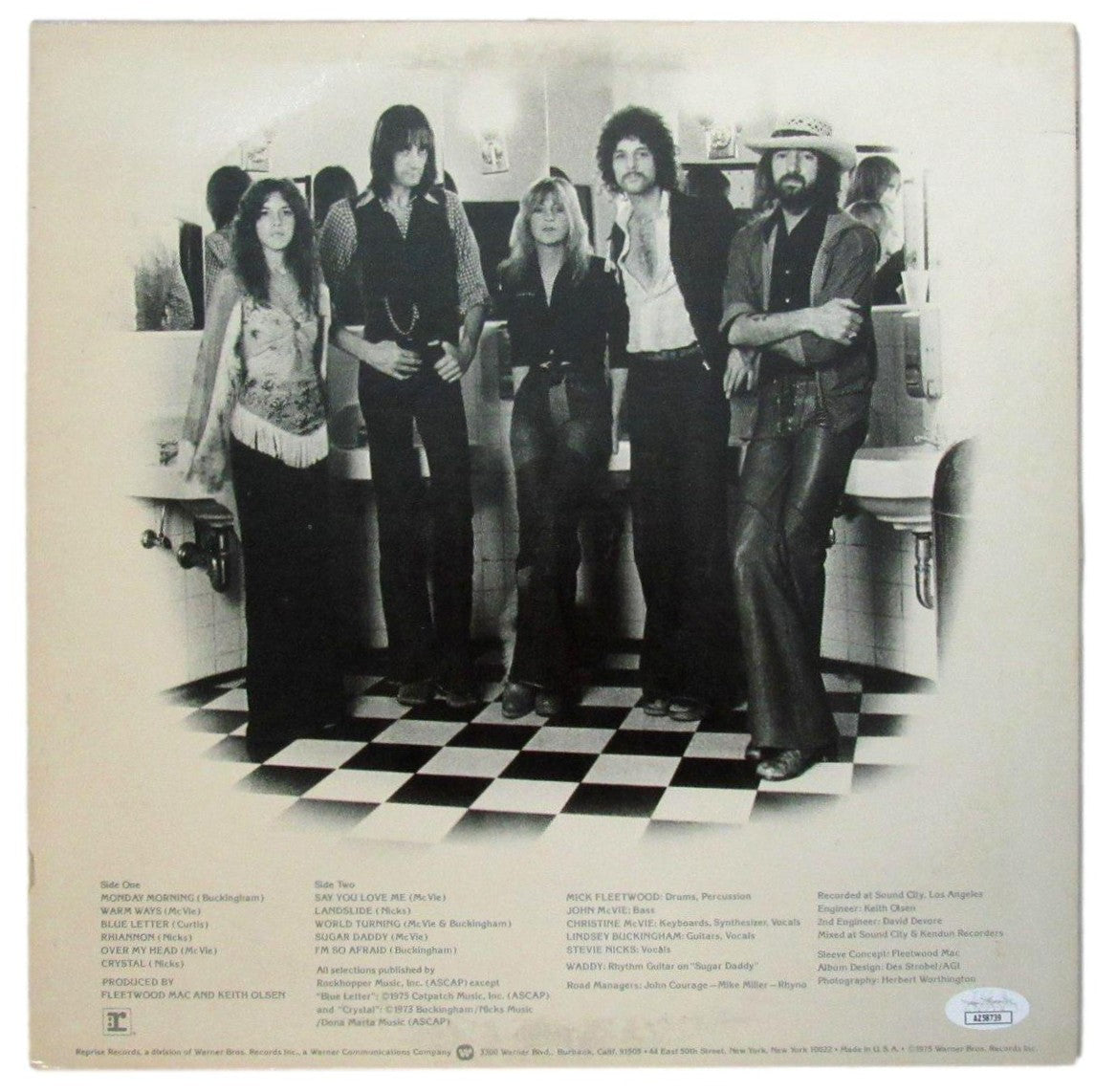 Mick Fleetwood Signed/Autographed Fleetwood Mac Album LP Vinyl JSA 201220