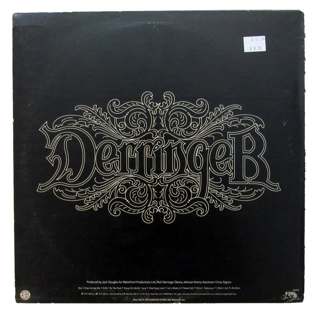 Vinny Appice Signed/Inscribed Derringer Sweet Evil Album LP Vinyl JSA 201222