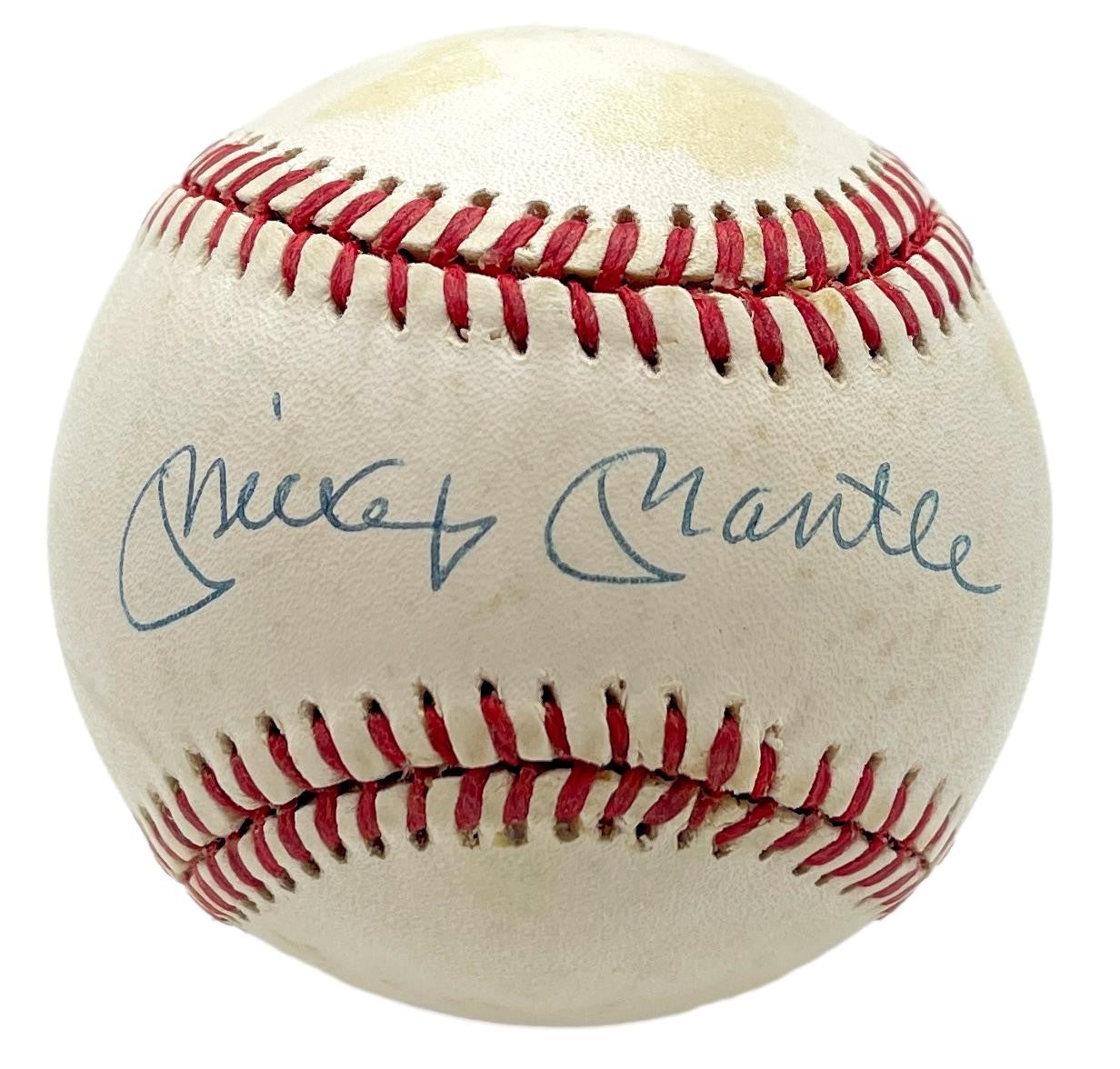 Mickey Mantle HOF Signed/Auto OAL Baseball PSA/DNA Tom Catal Holo 201188