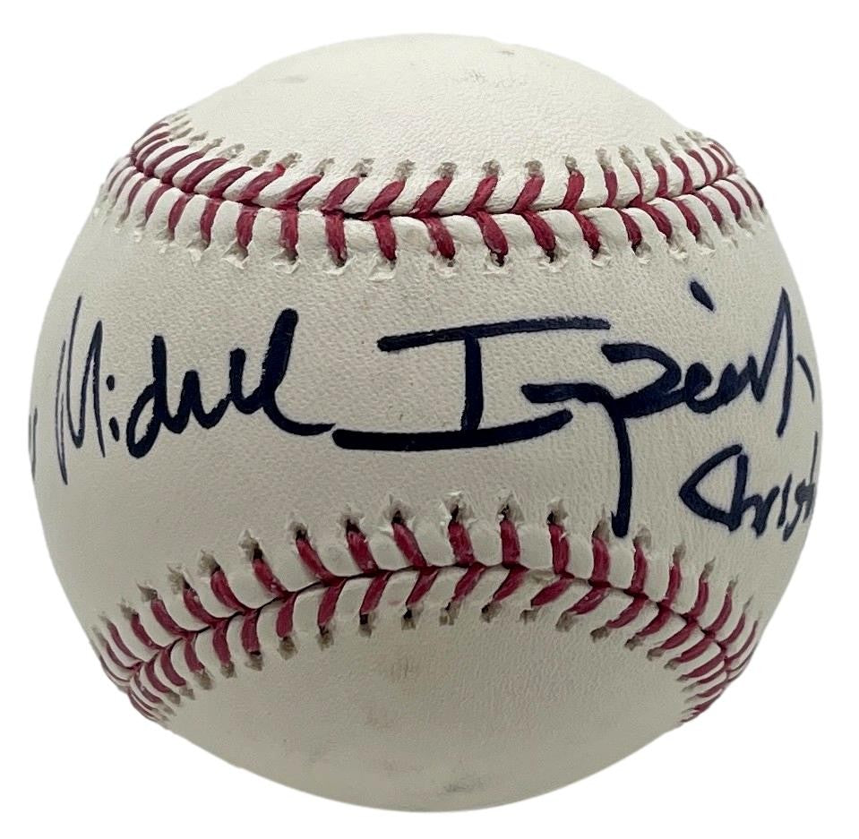 Michael Imperioli Signed/Inscribed OML Baseball "Christopher Soprano" JSA 201191