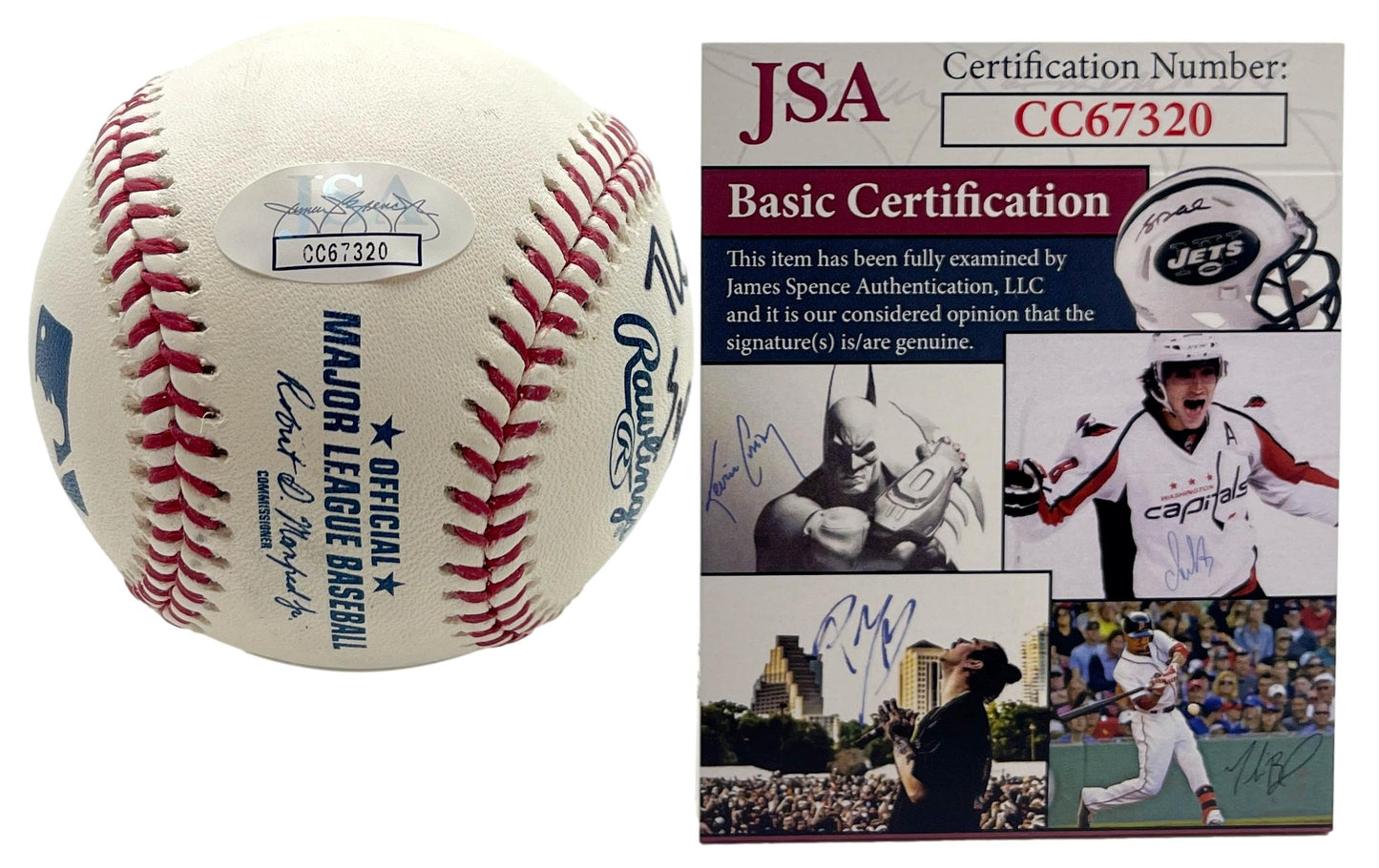 Michael Imperioli Signed/Inscribed OML Baseball "Christopher Soprano" JSA 201191