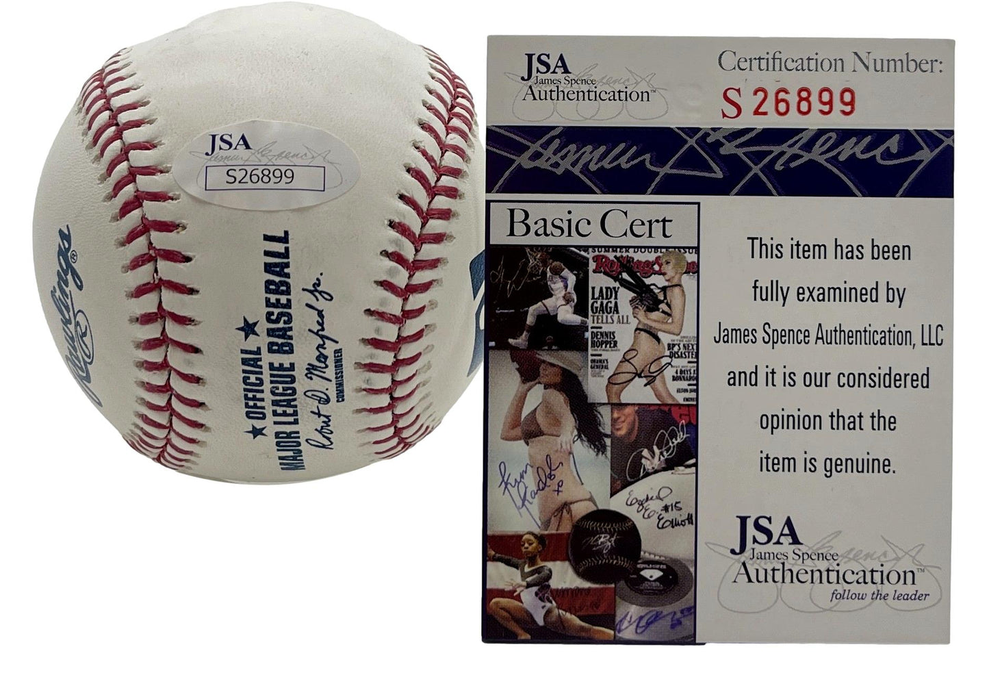 Drea de Matteo Signed/Inscribed OML Baseball "Adriana Soprano" JSA 201192
