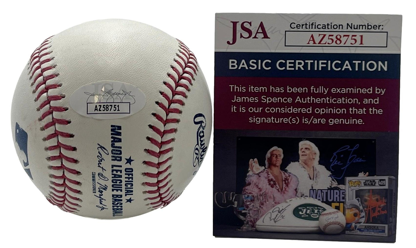 Henry Diltz Signed/Auto OML Baseball Woodstock Photographer/Musician JSA 201195