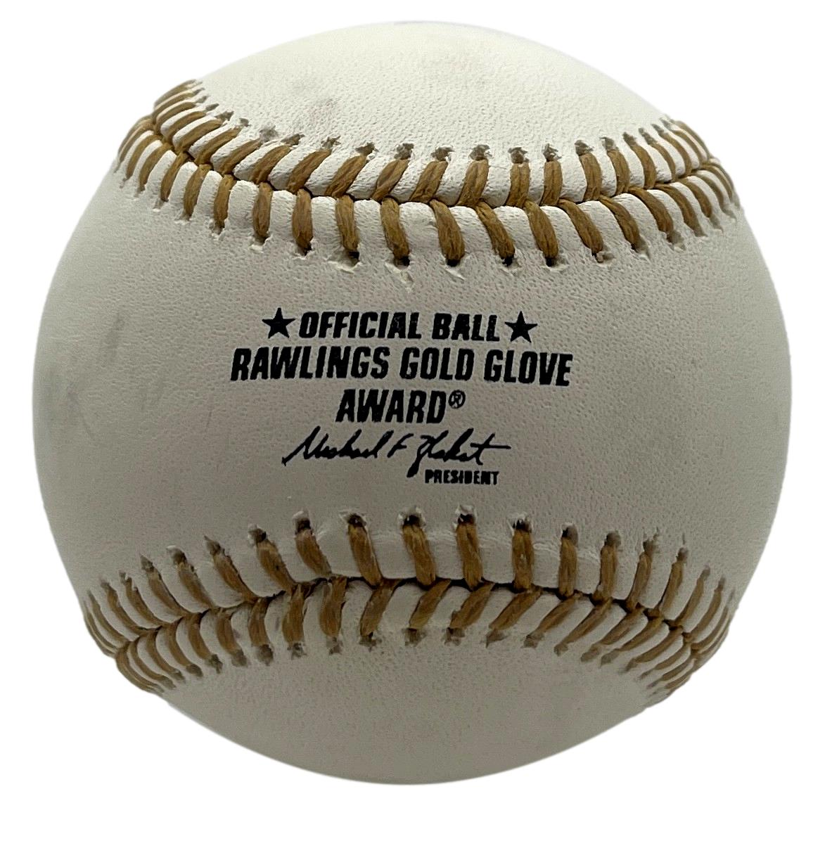 Dominic Chianese Signed/Inscribed Gold Glove Baseball "Sopranos" JSA 201201