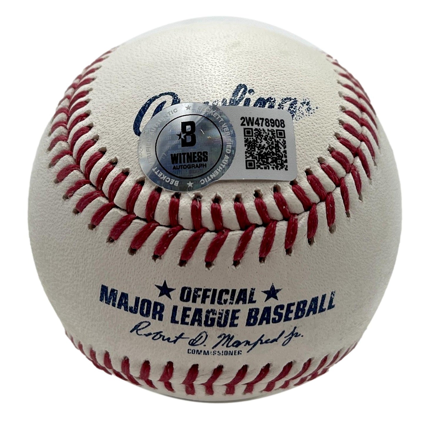 Alan Page HOF Signed/Auto OML Baseball Minnesota Vikings Beckett 201205