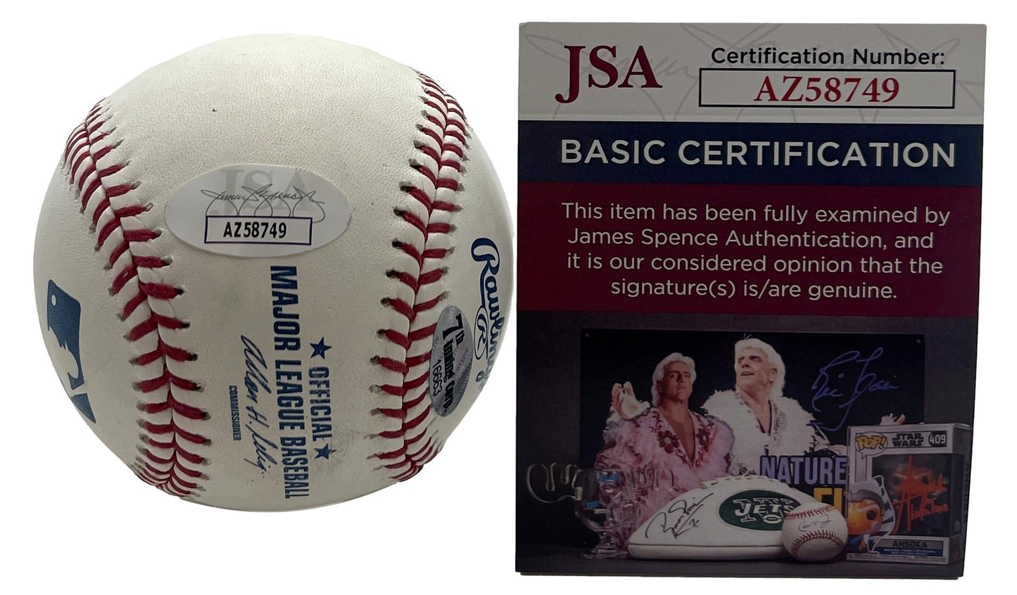 Bill Parcells HOF Signed/Autographed OML Baseball NY Giants Coach JSA 201206
