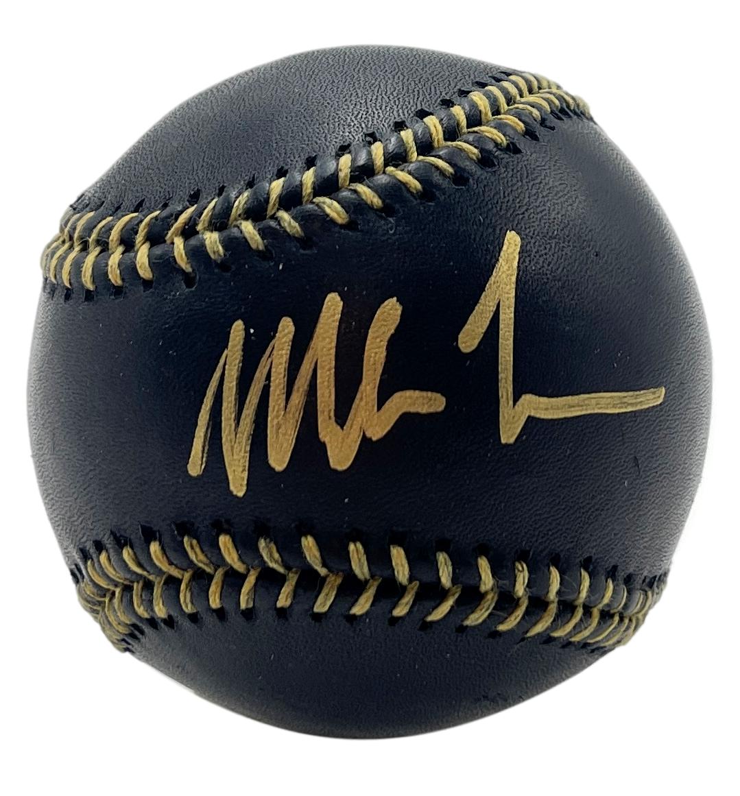 Mike Tyson Signed/Autographed OML Black Baseball Boxing Champ Beckett 201207