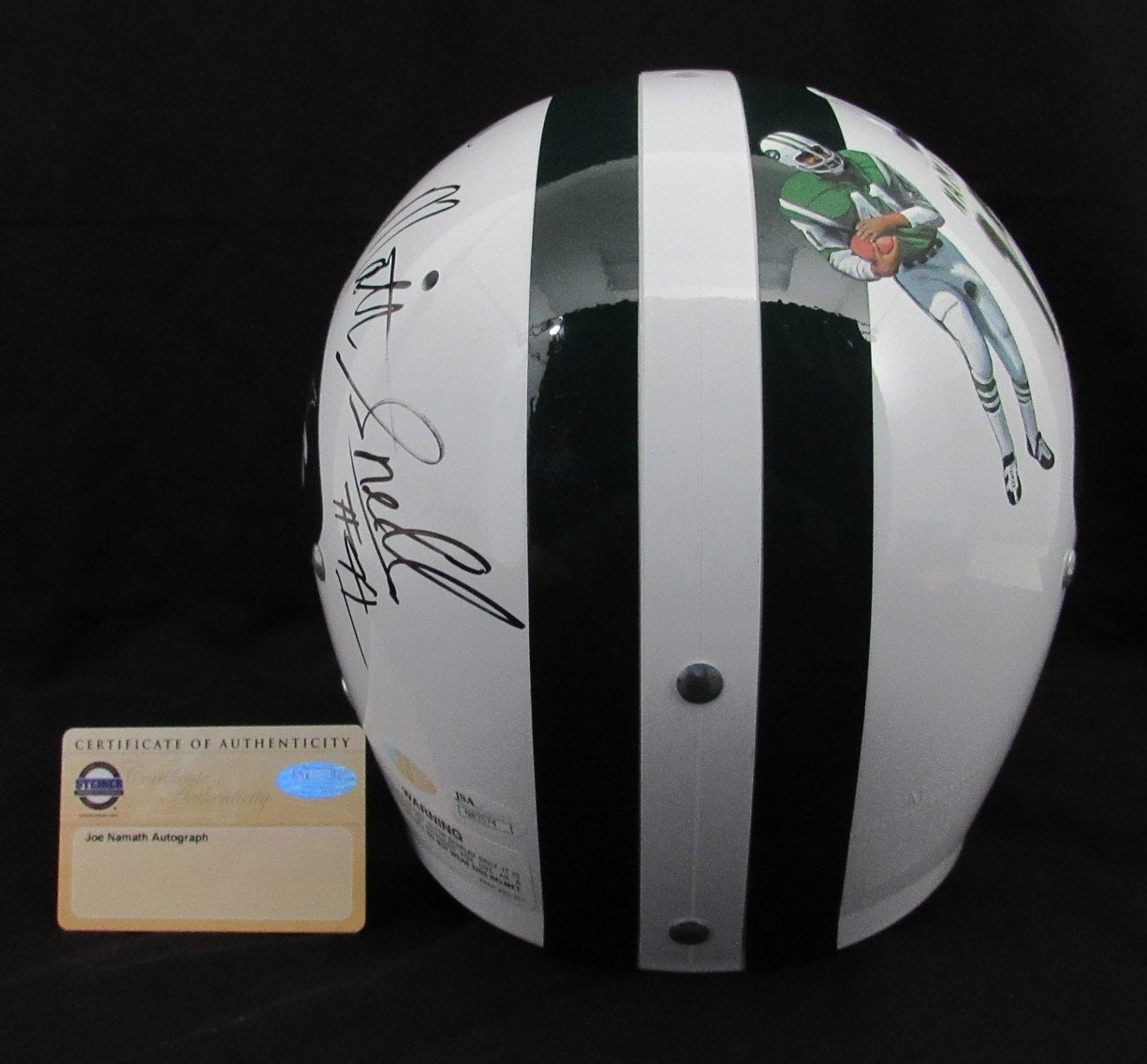 Namath/Boozer/Snell Signed Full Size TK Suspension Throwback Helmet Jets JSA