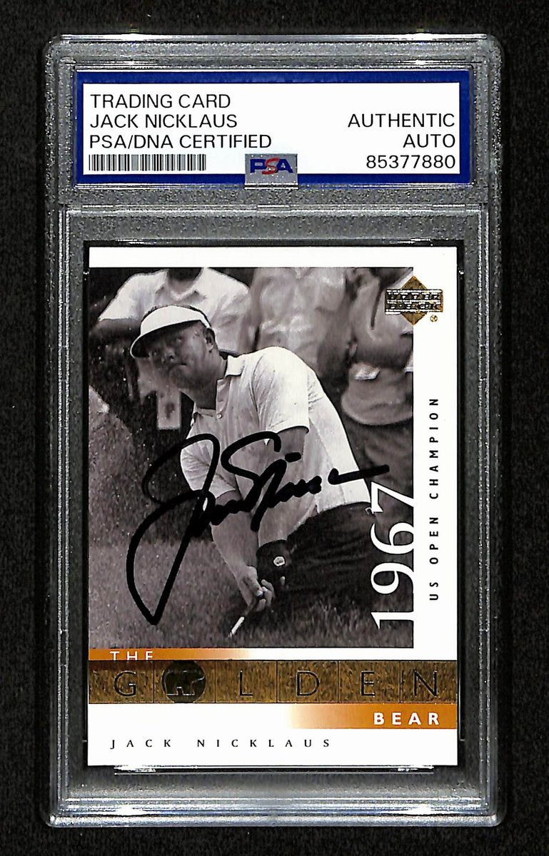 Jack Nicklaus 1967 PGA Champ Signed 2001 Upper Deck Card #112 PSA/DNA 194905