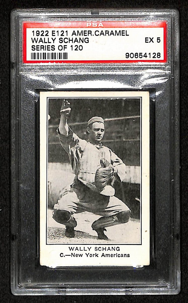 Wally Schang 1922 E121 American Caramel Card HIGHEST GRADED EX 5  PSA 201835