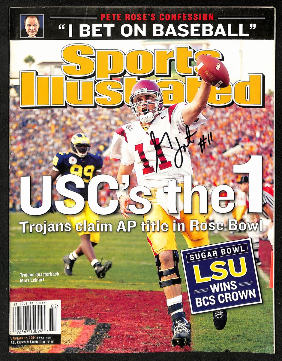 Matt Leinart Signed 1/12/2004 Sports Illustrated Magazine Newstand JSA 201233