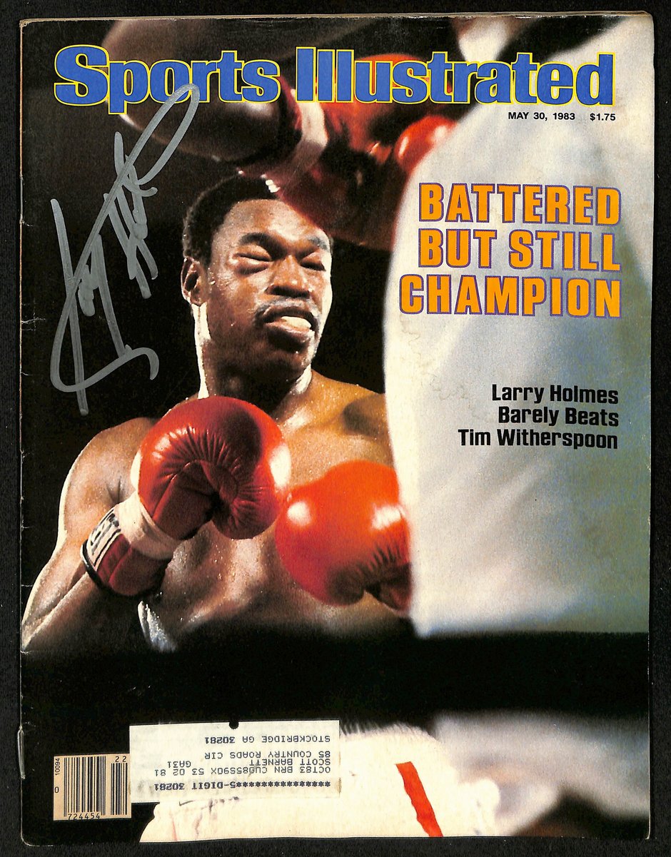 Larry Holmes Signed/Autographed 5/30/1983 Sports Illustrated Magazine JSA 201252