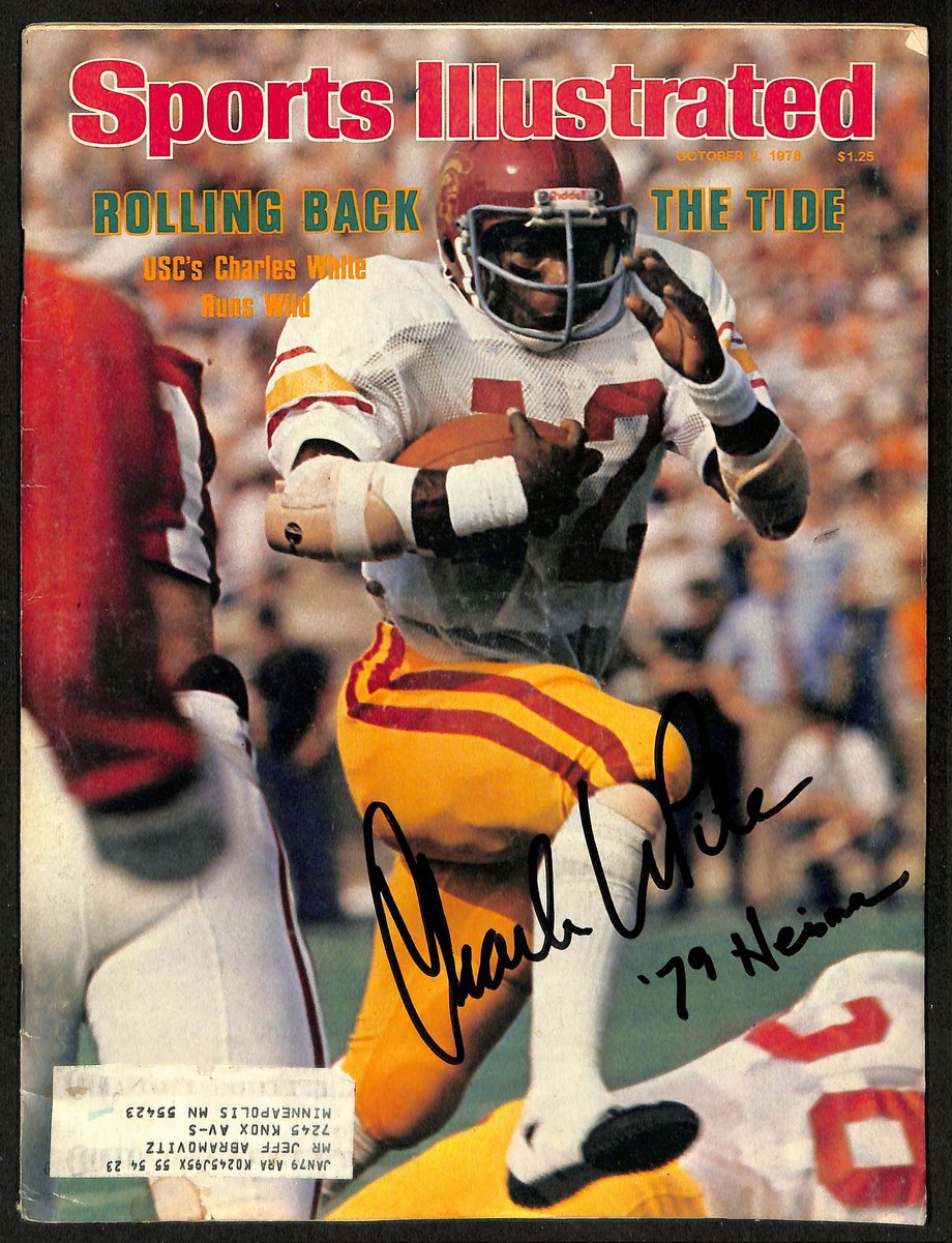 Charles White USC Signed/Inscr 10/2/1978 Sports Illustrated Magazine JSA 201253