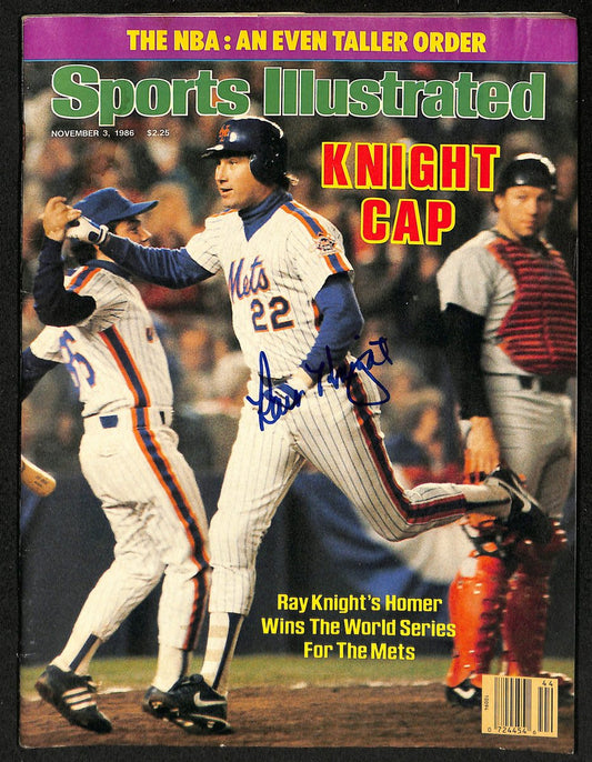 Ray Knight Mets Signed/Auto 11/3/1986 Sports Illustrated Magazine Newstand JSA