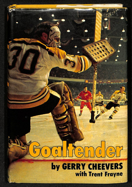 Gerry Cheevers HOF Boston Bruins Signed/Auto "Goaltender" Book JSA 201286