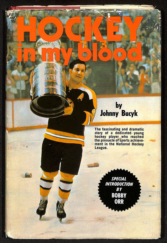 Johnny Bucyk Boston Bruins Signed/Auto "Hockey in My Blood" Book JSA 201289