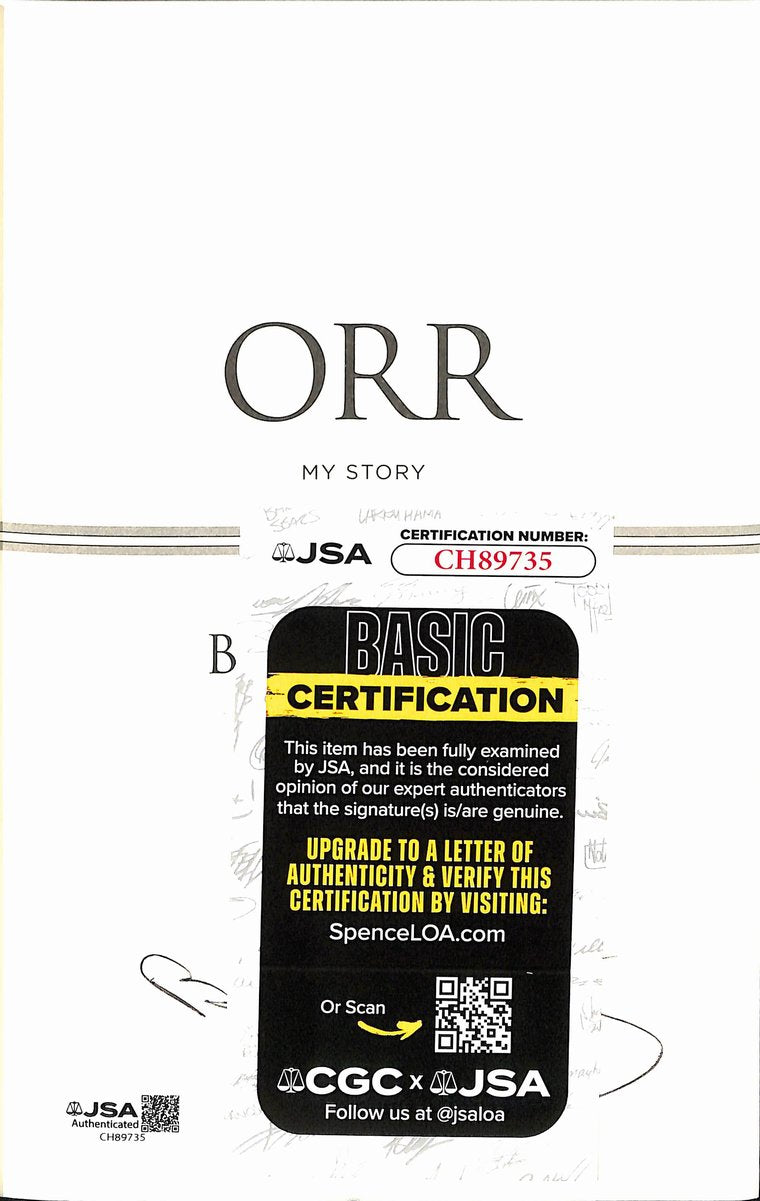 Bobby Orr HOF Boston Bruins Signed/Autographed "ORR My Story" Book JSA 201292