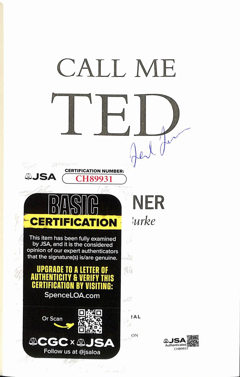 Ted Turner Media Mogul Signed/Autographed "Call Me Ted" Book JSA 201827