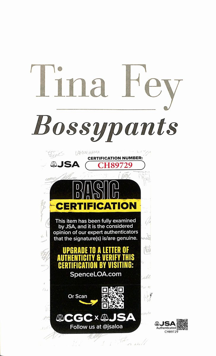 Tina Fey Comedian/Actress Signed/Autographed "Bossypants" Book JSA 201829