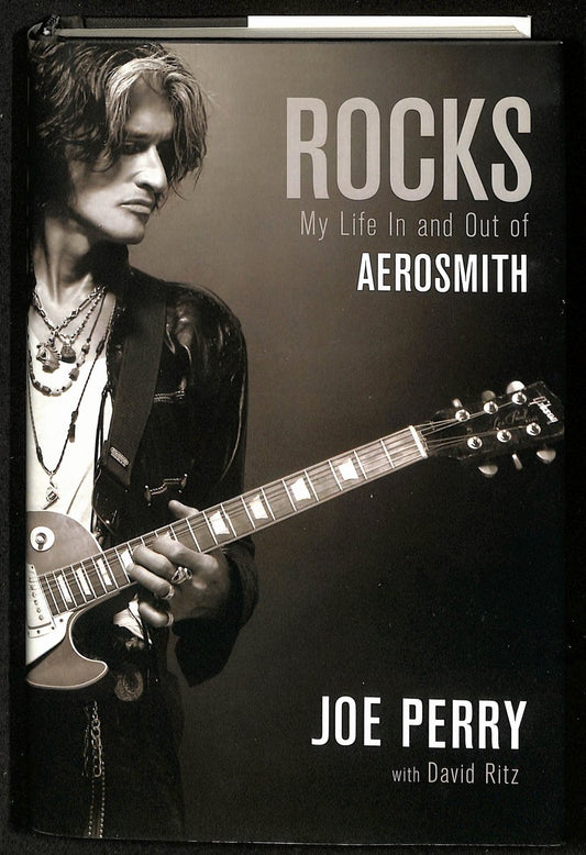 Joe Perry "Aerosmith" Signed/Autographed "Rocks" Book JSA 201834