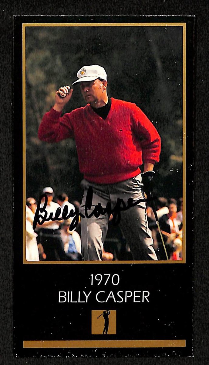 Billy Casper Signed/Auto 1993 Masters Grand Slam Ventures Ticket JSA 201889
