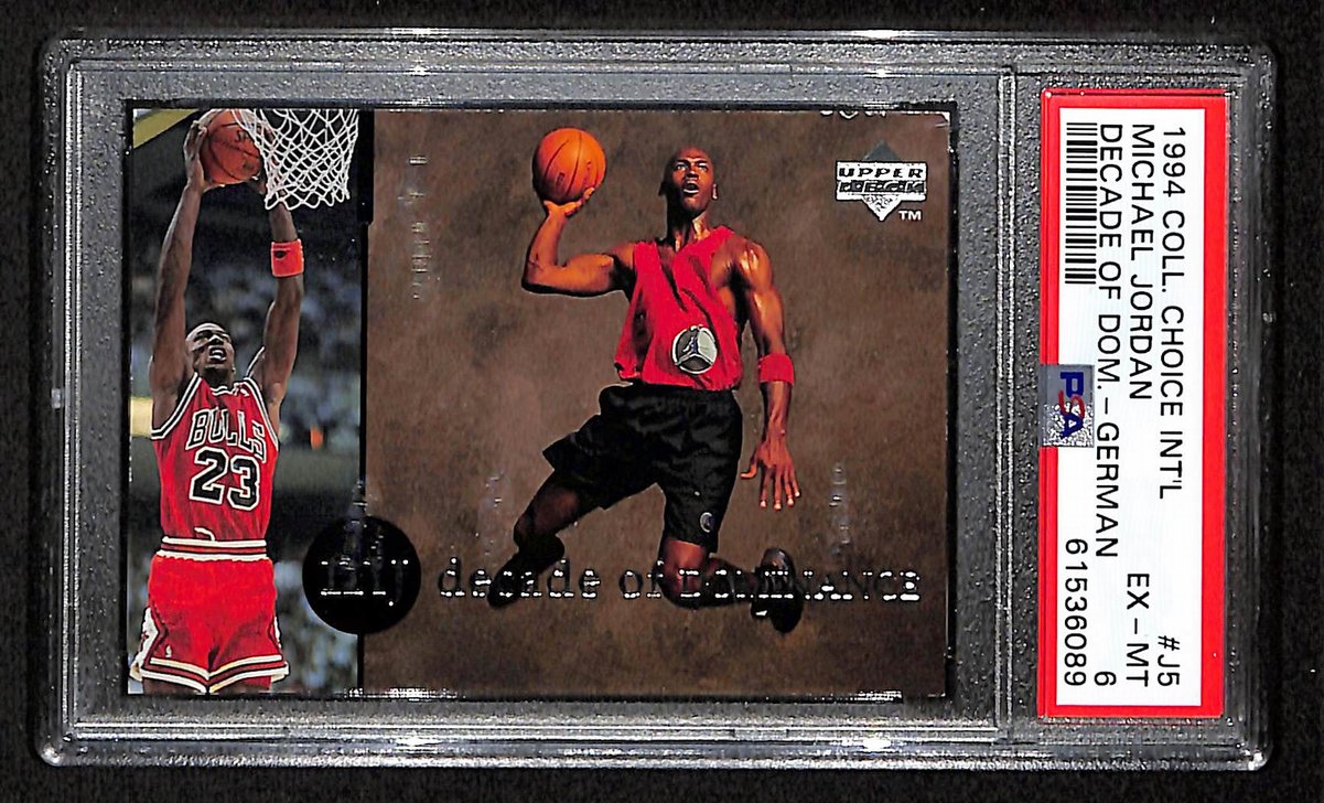 Michael Jordan 1994 Upper Deck Card #J5 Chicago Bulls PSA/DNA EX-MT 6  200974