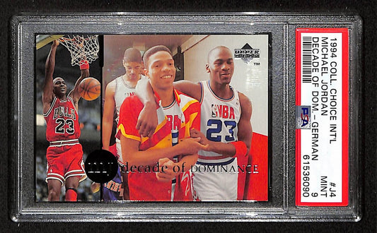 Michael Jordan 1994 Upper Deck Card #J4 Chicago Bulls PSA/DNA MINT 9  200975