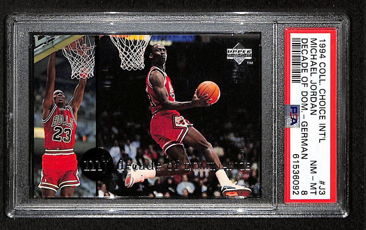 Michael Jordan 1994 Upper Deck Card #J3 Chicago Bulls SA/DNA NM-MT 8  200976