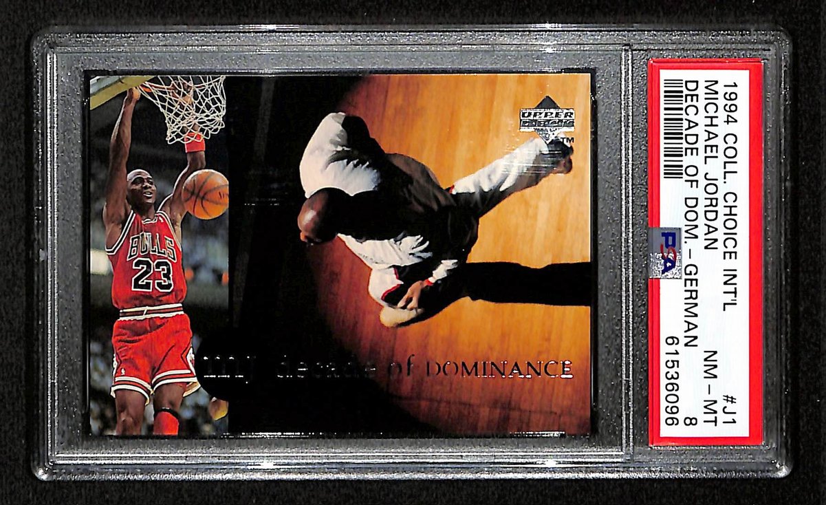 Michael Jordan 1994 Upper Deck Card #J1 Chicago Bulls PSA/DNA NM-MT 8  200977