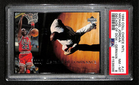 Michael Jordan 1994 Upper Deck Card #J1 Chicago Bulls PSA/DNA NM-MT 8  200977
