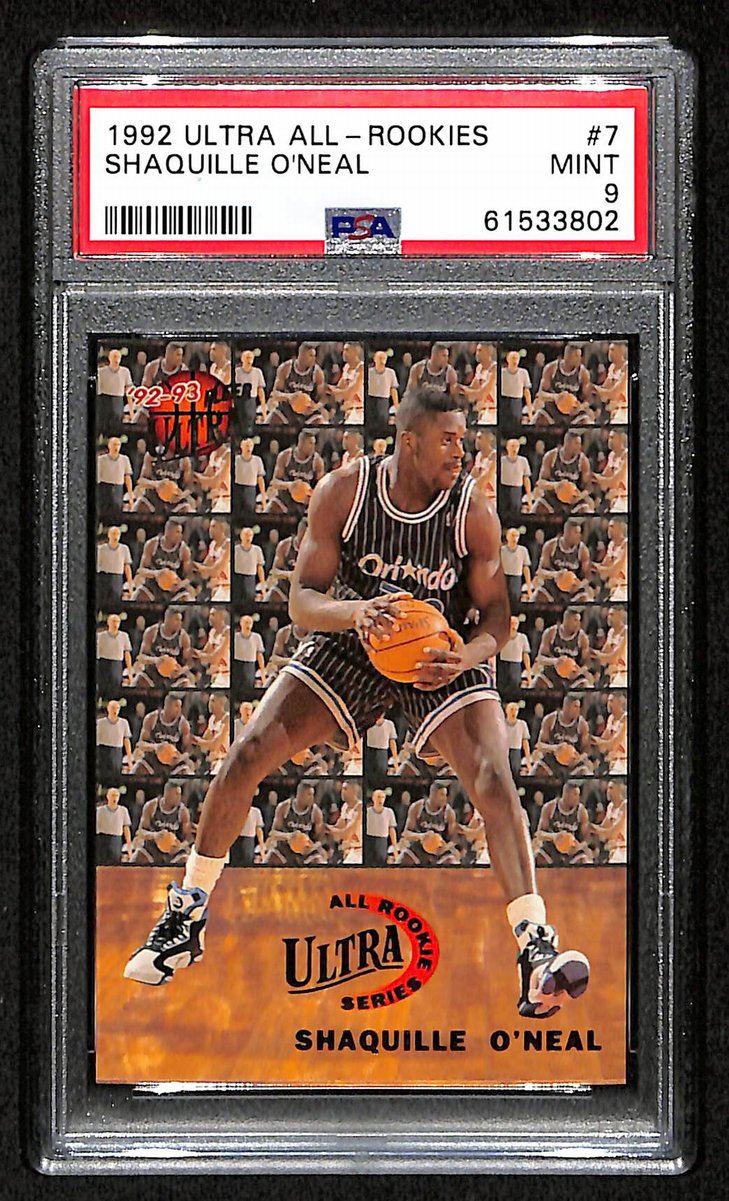 Shaquille O'Neal 1992 Ultra All-Rookies Card #7 Magic PSA/DNA MINT 9  202076