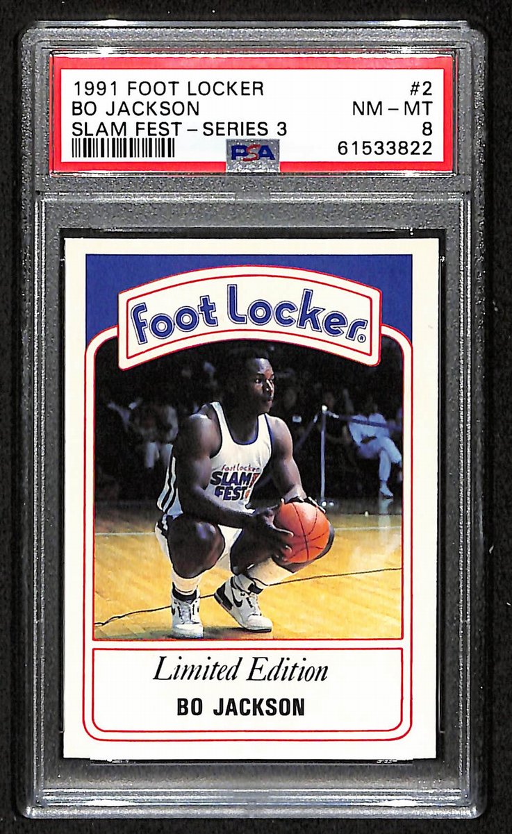 Bo Jackson 1991 Foot Locker Card Slam Fest #2 PSA/DNA NM-MT 8  202081